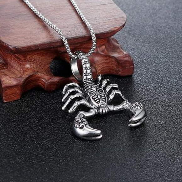 ❤️Retro Stainless steel scorpion pendant necklace for women/men, N90201P195 - Picture 6 of 8